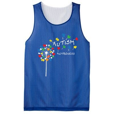 Dandelion Puzzle Piece Cool Autism Awareness Gift Mesh Reversible Basketball Jersey Tank