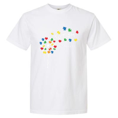 Dandelion Puzzle Piece Cool Autism Awareness Gift Garment-Dyed Heavyweight T-Shirt