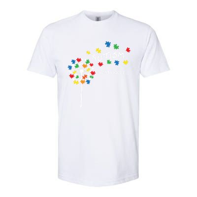 Dandelion Puzzle Piece Cool Autism Awareness Gift Softstyle CVC T-Shirt