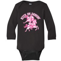 Disco Party Pony Club Keep On Dancing Cowgirl Western Baby Long Sleeve Bodysuit