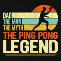 Dad Ping Pong Player Paddle Ball Ping Pong Legend Retro Ladies PosiCharge Tri-Blend Wicking Tank