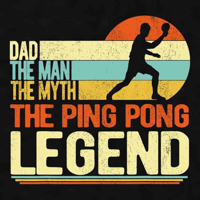 Dad Ping Pong Player Paddle Ball Ping Pong Legend Retro Ladies PosiCharge Tri-Blend Wicking Tank