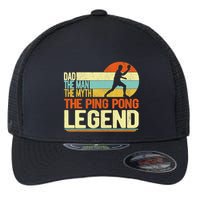 Dad Ping Pong Player Paddle Ball Ping Pong Legend Retro Flexfit Unipanel Trucker Cap