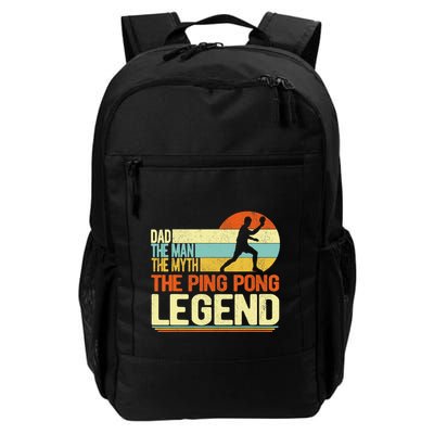 Dad Ping Pong Player Paddle Ball Ping Pong Legend Retro Backpack