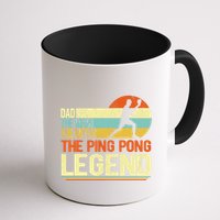 Dad Ping Pong Player Paddle Ball Ping Pong Legend Retro Mug