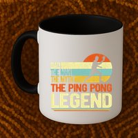 Dad Ping Pong Player Paddle Ball Ping Pong Legend Retro Mug