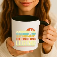 Dad Ping Pong Player Paddle Ball Ping Pong Legend Retro Mug