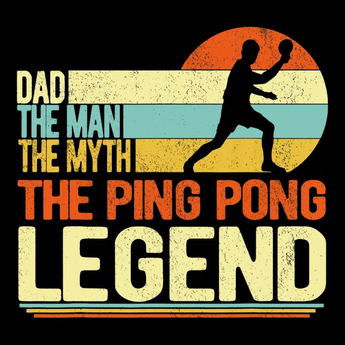 Dad Ping Pong Player Paddle Ball Ping Pong Legend Retro Mug