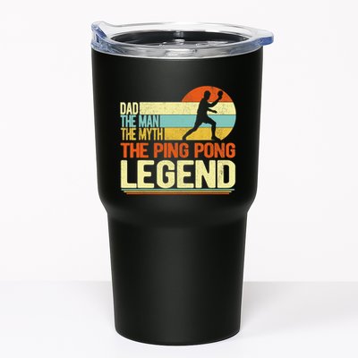 Dad Ping Pong Player Paddle Ball Ping Pong Legend Retro Tumbler