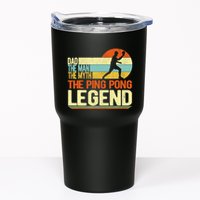 Dad Ping Pong Player Paddle Ball Ping Pong Legend Retro Tumbler