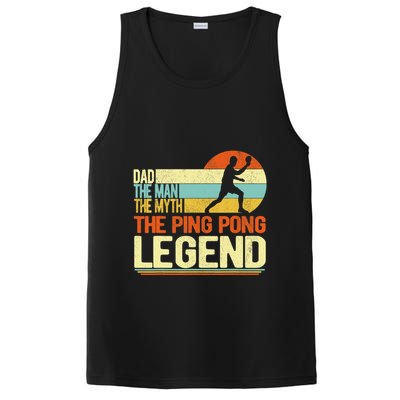 Dad Ping Pong Player Paddle Ball Ping Pong Legend Retro PosiCharge Competitor Tank