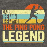 Dad Ping Pong Player Paddle Ball Ping Pong Legend Retro Cotton Canvas Backpack
