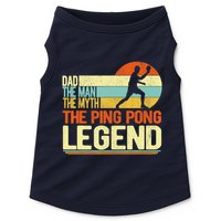 Dad Ping Pong Player Paddle Ball Ping Pong Legend Retro Doggie Tank
