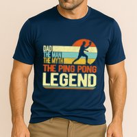 Dad Ping Pong Player Paddle Ball Ping Pong Legend Retro Performance Shirt