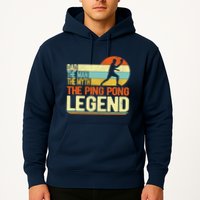 Dad Ping Pong Player Paddle Ball Ping Pong Legend Retro Hoodie