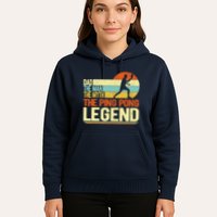 Dad Ping Pong Player Paddle Ball Ping Pong Legend Retro Hoodie