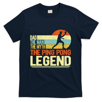 Dad Ping Pong Player Paddle Ball Ping Pong Legend Retro T-Shirt