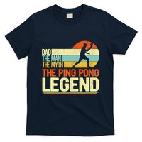 Dad Ping Pong Player Paddle Ball Ping Pong Legend Retro T-Shirt