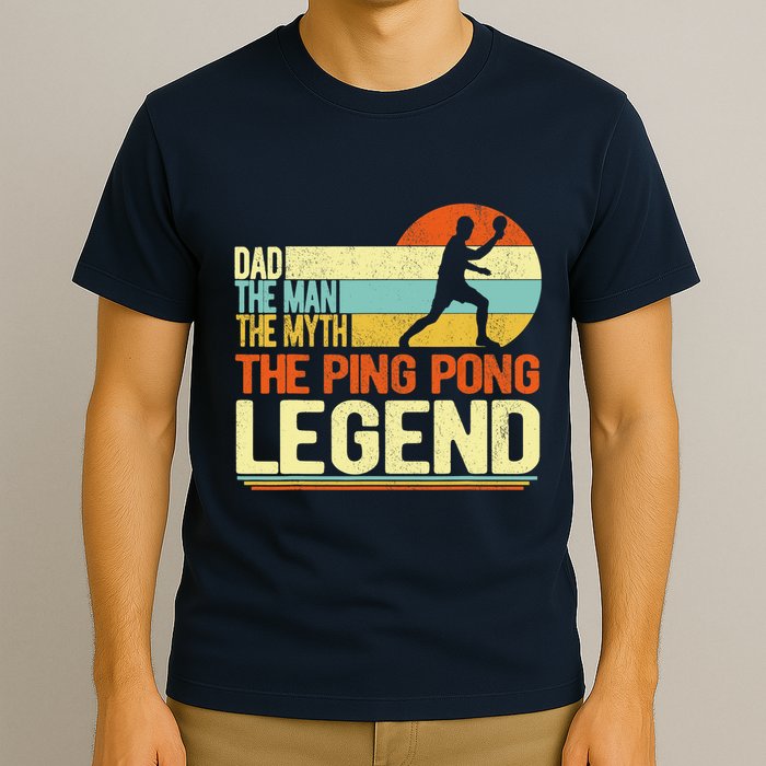 Dad Ping Pong Player Paddle Ball Ping Pong Legend Retro T-Shirt