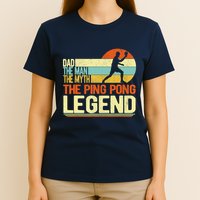 Dad Ping Pong Player Paddle Ball Ping Pong Legend Retro T-Shirt