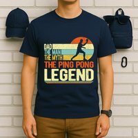 Dad Ping Pong Player Paddle Ball Ping Pong Legend Retro T-Shirt