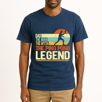Dad Ping Pong Player Paddle Ball Ping Pong Legend Retro Tall T-Shirt