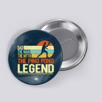 Dad Ping Pong Player Paddle Ball Ping Pong Legend Retro Button