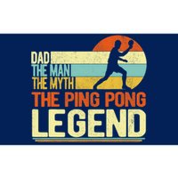 Dad Ping Pong Player Paddle Ball Ping Pong Legend Retro Bumper Sticker