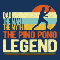 Dad Ping Pong Player Paddle Ball Ping Pong Legend Retro Flat Bill Trucker Hat