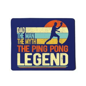 Dad Ping Pong Player Paddle Ball Ping Pong Legend Retro Mousepad