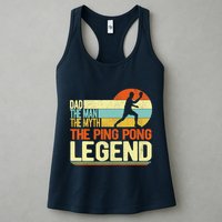 Dad Ping Pong Player Paddle Ball Ping Pong Legend Retro Womens Tank Top