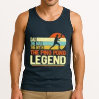 Dad Ping Pong Player Paddle Ball Ping Pong Legend Retro Tank Top