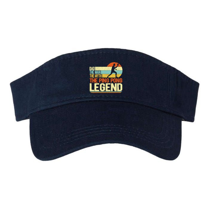 Dad Ping Pong Player Paddle Ball Ping Pong Legend Retro Visor