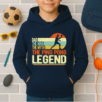 Dad Ping Pong Player Paddle Ball Ping Pong Legend Retro Kids Hoodie