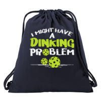 Dinking Problem Pickleball Funny Pickle Ball Gift Drawstring Bag