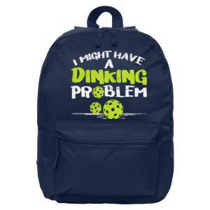 Dinking Problem Pickleball Funny Pickle Ball Gift 16 in Basic Backpack