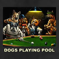 Dogs Playing Pool Art Work Puppies Snooker Pocket Billiards Cool Comfort Performance Bucket Hat