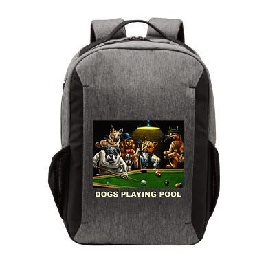 Dogs Playing Pool Art Work Puppies Snooker Pocket Billiards Vector Backpack
