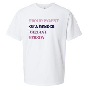 Drunkenmantis Proud Parent Of A Gender Variant Person Sueded Cloud Jersey T-Shirt