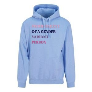 Drunkenmantis Proud Parent Of A Gender Variant Person Unisex Surf Hoodie