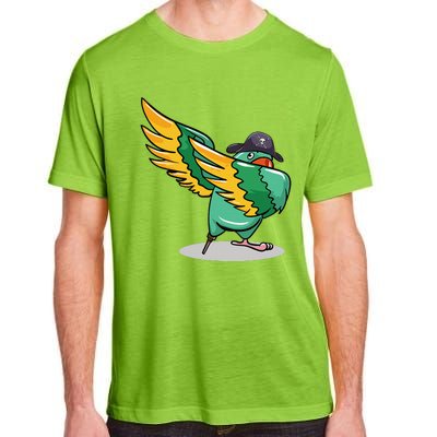 Dabbing Pirate Parrot Gift Illustration Bird Lovers Adult ChromaSoft Performance T-Shirt