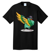 Dabbing Pirate Parrot Gift Illustration Bird Lovers Tall T-Shirt