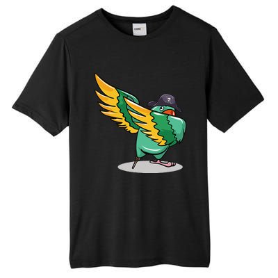 Dabbing Pirate Parrot Gift Illustration Bird Lovers Tall Fusion ChromaSoft Performance T-Shirt