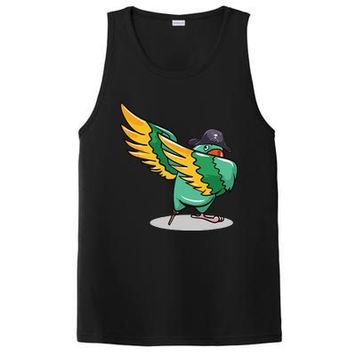 Dabbing Pirate Parrot Gift Illustration Bird Lovers PosiCharge Competitor Tank