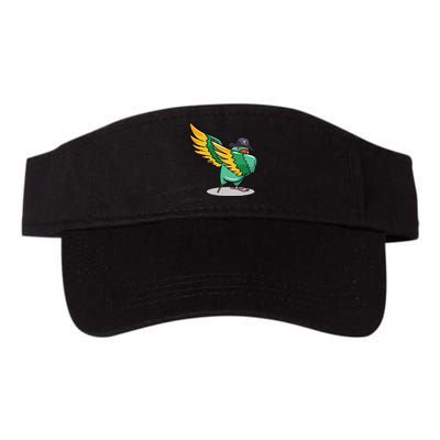 Dabbing Pirate Parrot Gift Illustration Bird Lovers Valucap Bio-Washed Visor