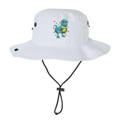 Dinosaur Puzzle Piece Autism Awareness Embrace Differences Legacy Cool Fit Booney Bucket Hat