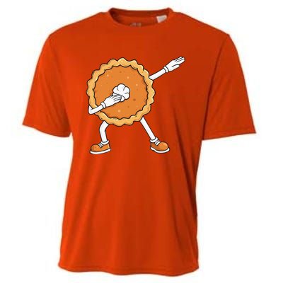 Dabbing Pumpkin Pie Thanksgiving Day Funny  Dab  Cooling Performance Crew T-Shirt