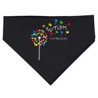 Dandelion Puzzle Piece Cool Autism Awareness Gift USA-Made Doggie Bandana