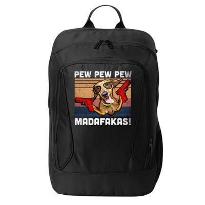 Dachshund Pew Pew Madafakas Cute Gift Vintage Weiner Dog Pew Gift City Backpack