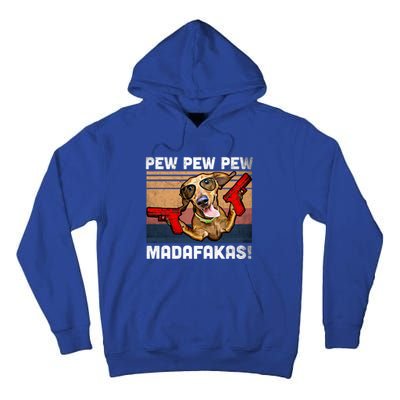 Dachshund Pew Pew Madafakas Cute Gift Vintage Weiner Dog Pew Gift Tall Hoodie